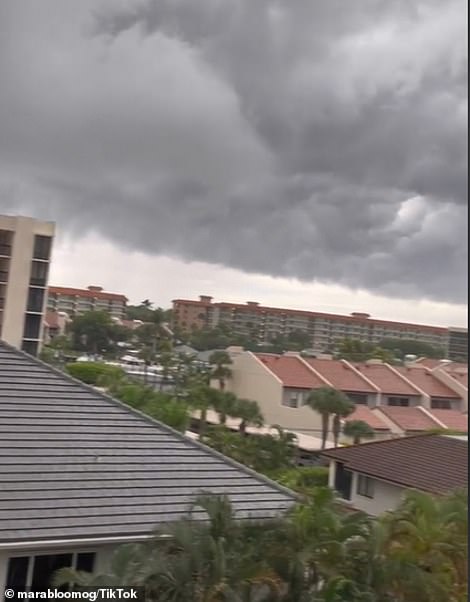 Residents in Florida are capturing the storm clouds as the first signs of hurricane Ian hit the Sunshine State on Tuesday