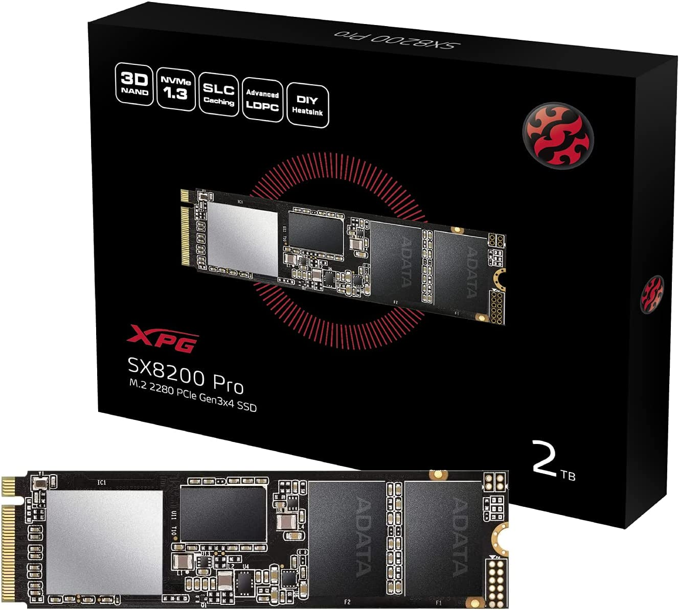 【「賞嚟買」優惠】ADATA XPG SX8200 PRO 2TB 3D TLC M.2 NVMe PCIe 3.0 x4 SSD + ROG Strix  Arion M.2 外接盒組合