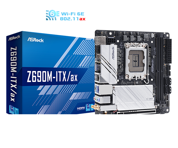 ASRock 華擎 Z690M-ITX/AX ITX 主機板