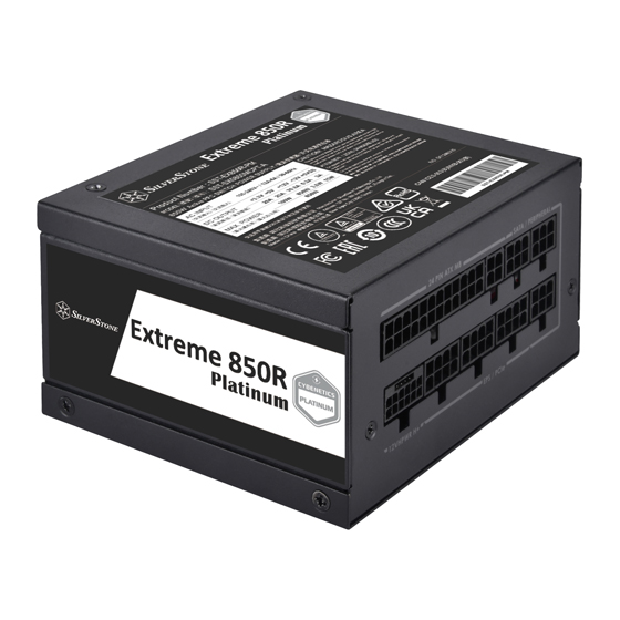 [SFX] SilverStone 銀欣 Extreme 850R 850W SFX 80Plus Platinum 白金牌 全模組 PCIe 5.0 火牛 (5年保)