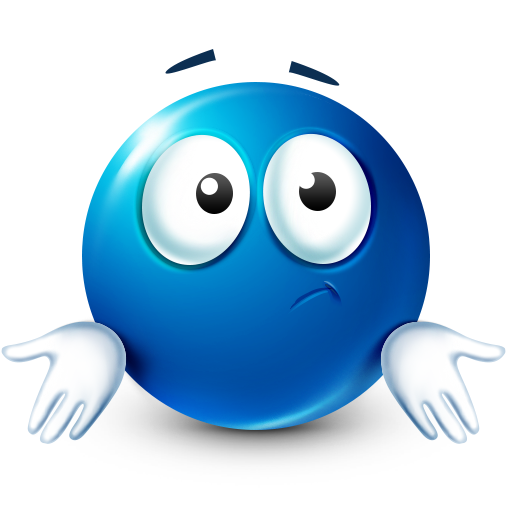 Bluemoji Uncertain Smiley Face | Blue Emojis | Know Your Meme