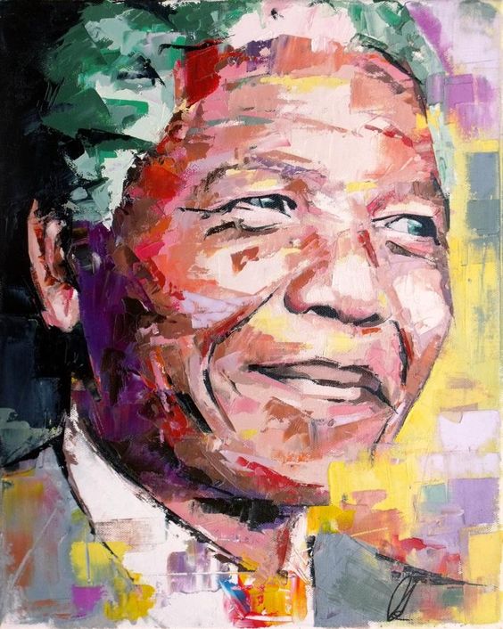 Nelson Mandela Large Original Painting 30 40 | Etsy