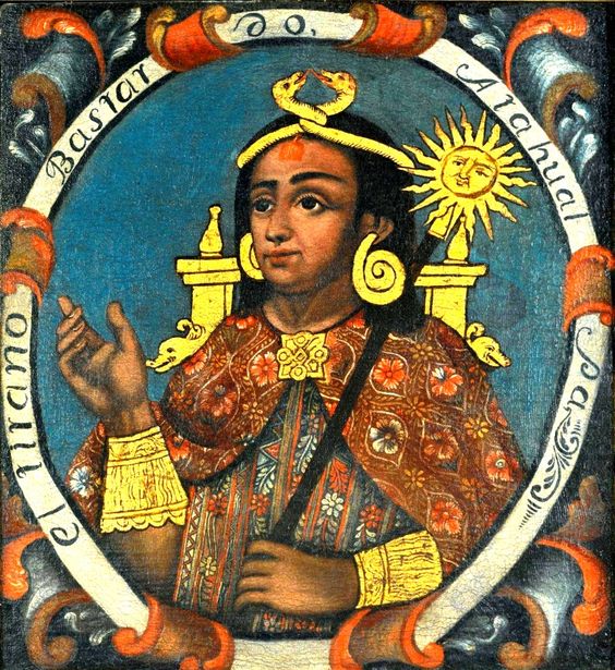 El Inca Atahualpa en su majestad. #Atahualpa #Pizarro #Cajamarca #Inca #Trujillo #1533 #relato #historia #4vium