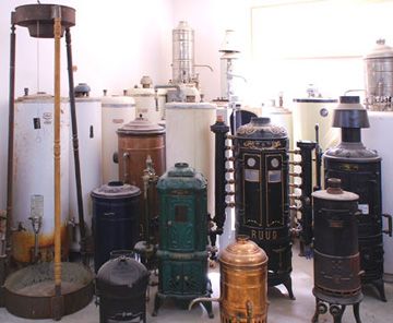Antique Hot Water Tanks An Array Of Old Hot Water Heaters With