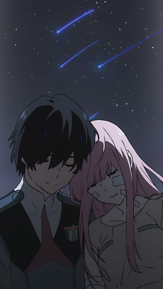 Aesthetic Darling In The Franxx Wallpaper Hiro And Zero Two