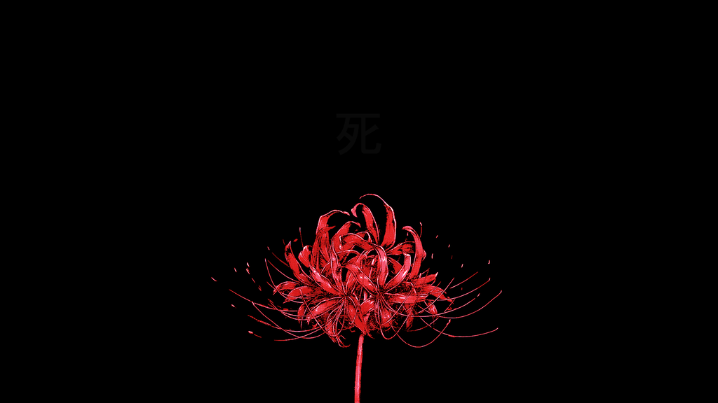 Aesthetic Anime Red Spider Lily Wallpaper