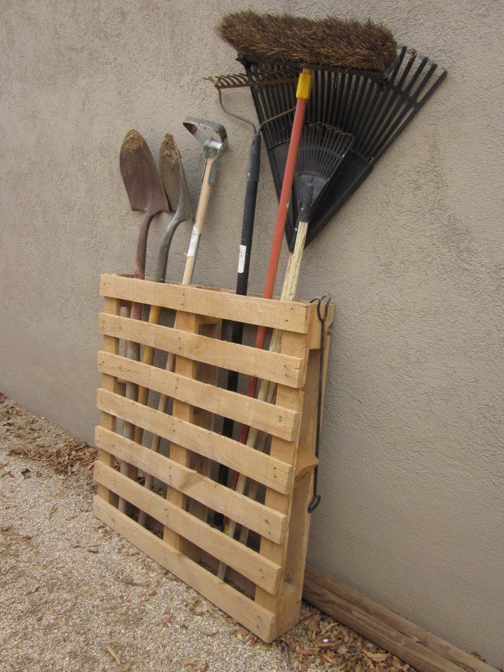 Garden Tool Storage Hooks, Diy Garage Garden Tool Rack