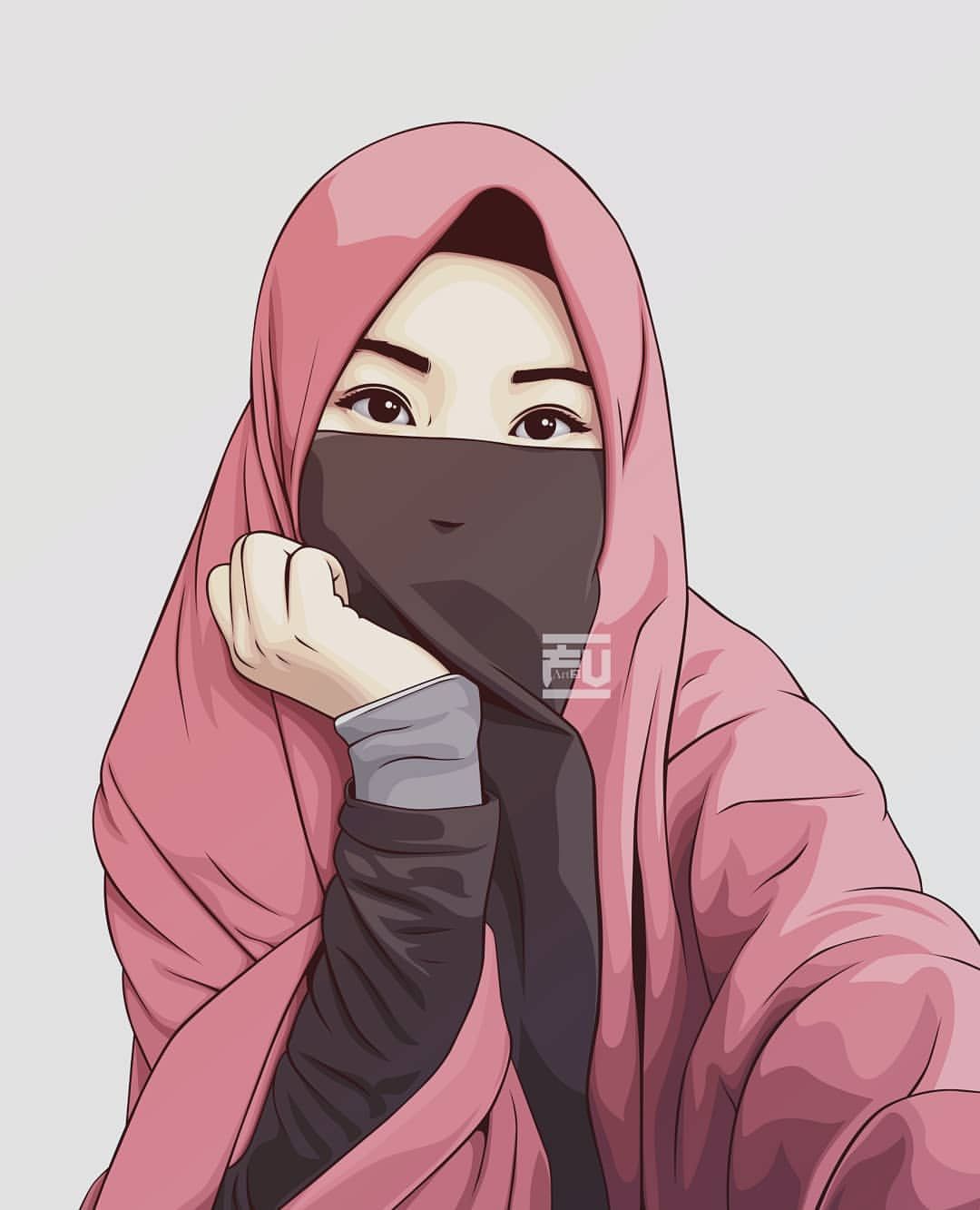 Wanita Muslimah Bercadar Gambar Cewek2 Cantik Lucu Kartun Hijab