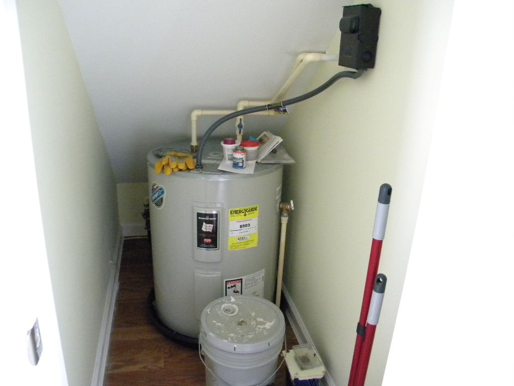 Hot Water Heater In Under Stairs Closet Water Heater Closet