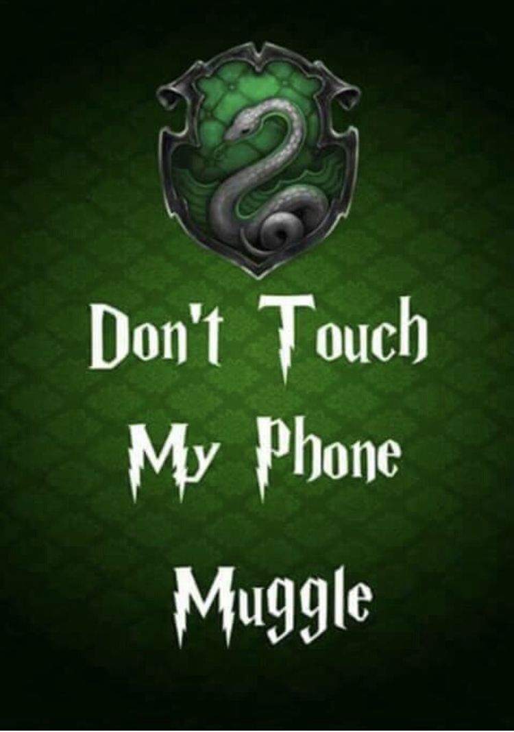 Download Dont Touch My Phone Slytherin Serpent Wallpaper  Wallpaperscom