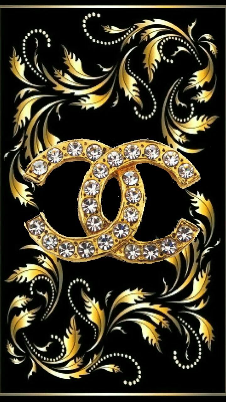 White And Gold Chanel Wallpaper