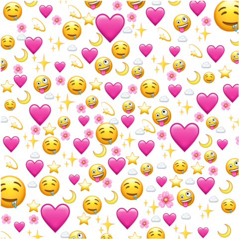 Love Heart Emoji Wallpaper