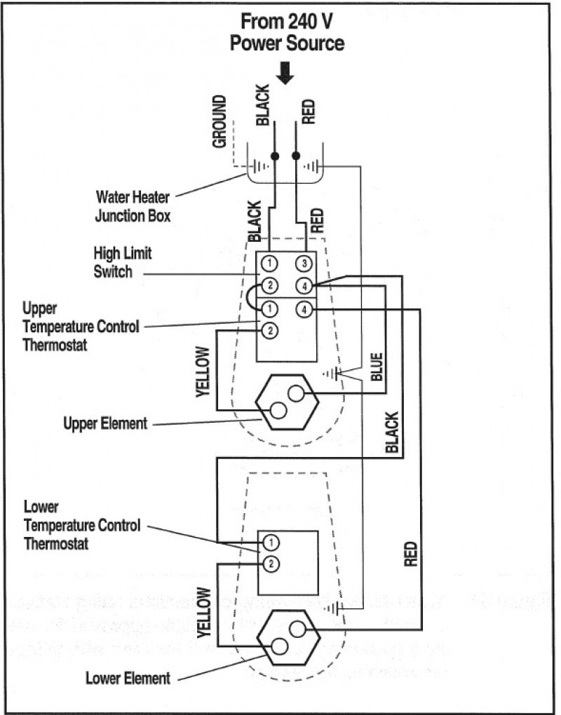 Geyser Circuit Diagram Wiring Schematic Water Heater Electric