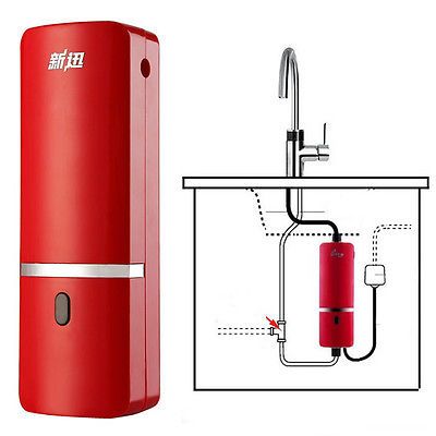 240v Tankless Instant Water Heater Under Sink Kitchen Basin Hot