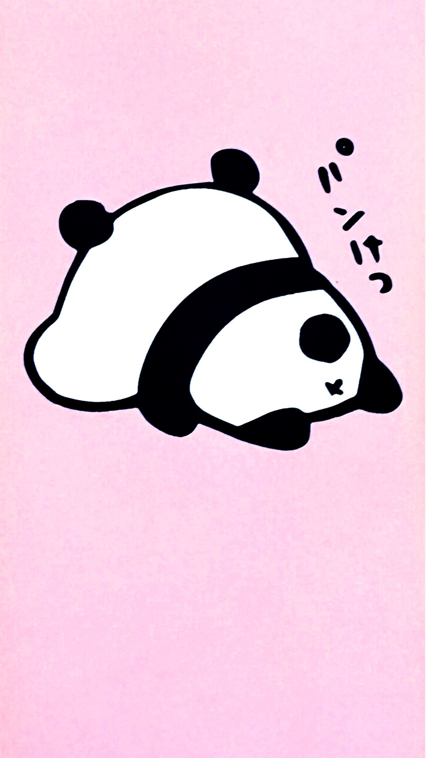 Gambar Panda Lucu Warna Pink