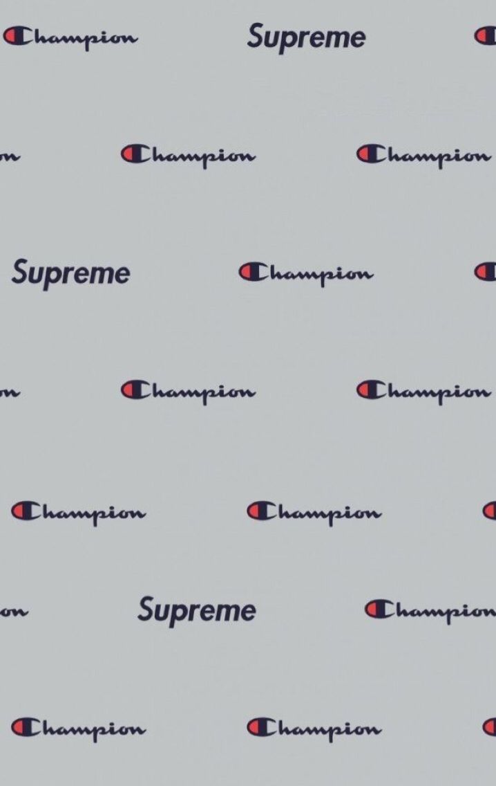 Supreme Wallpaper Lock Screen Champion Logo Wallpaper