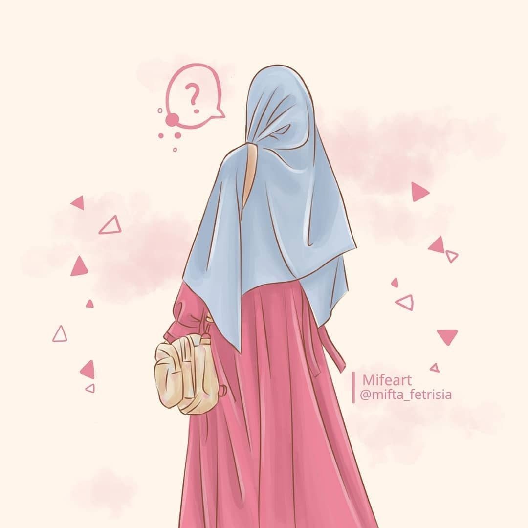 Hd Wallpaper Wanita Muslimah Bercadar Kartun