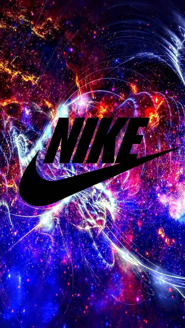 Galaxy Neon Nike Wallpaper