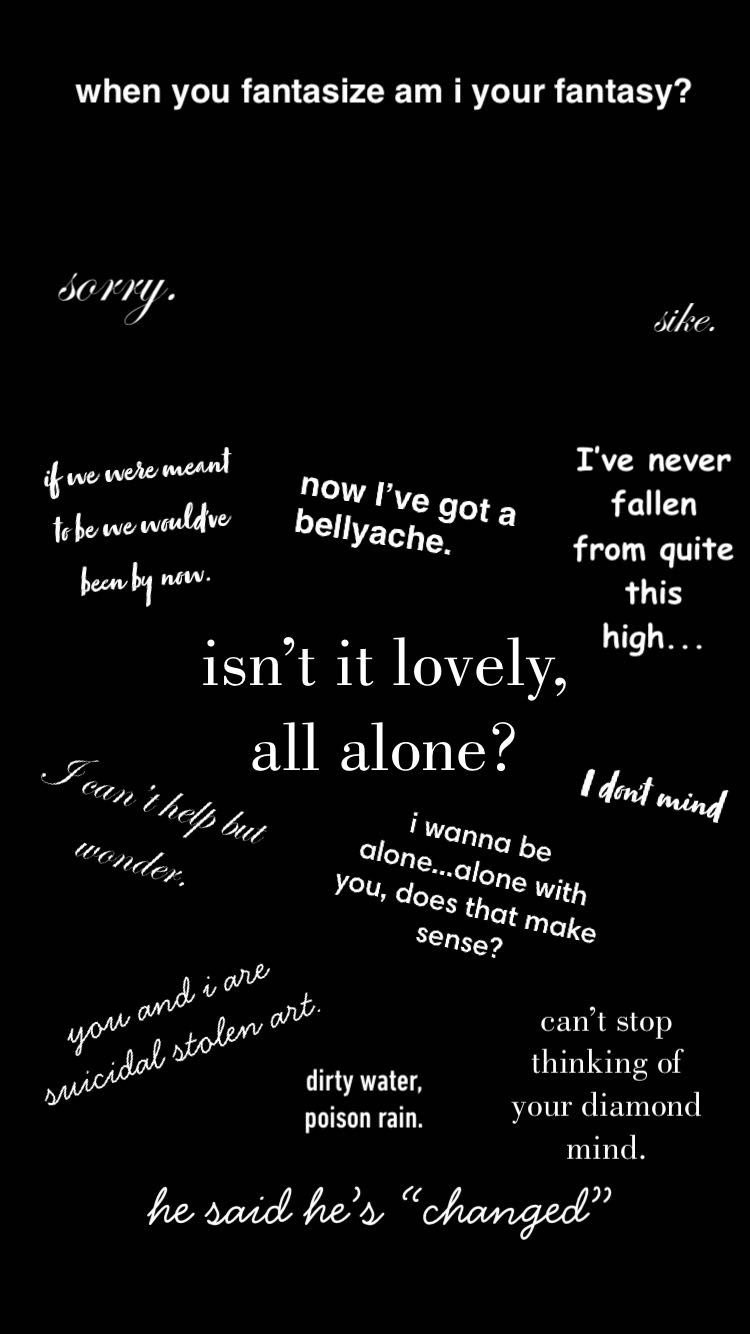 Billie Eilish Wallpaper Lyrics