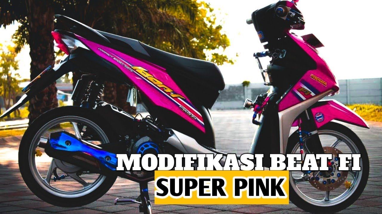 Modifikasi Motor Beat Karbu Warna Pink Rosaementecom
