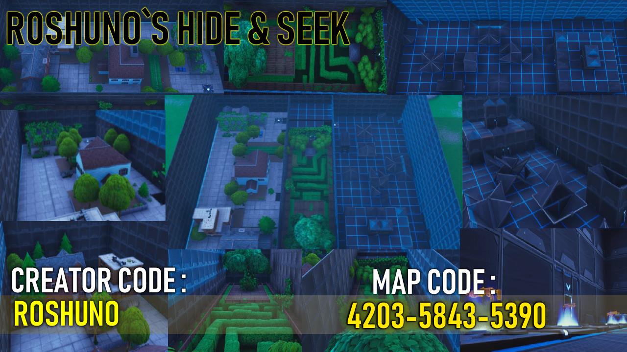 Fortnite Creative Mode Hide And Seek Map Codes