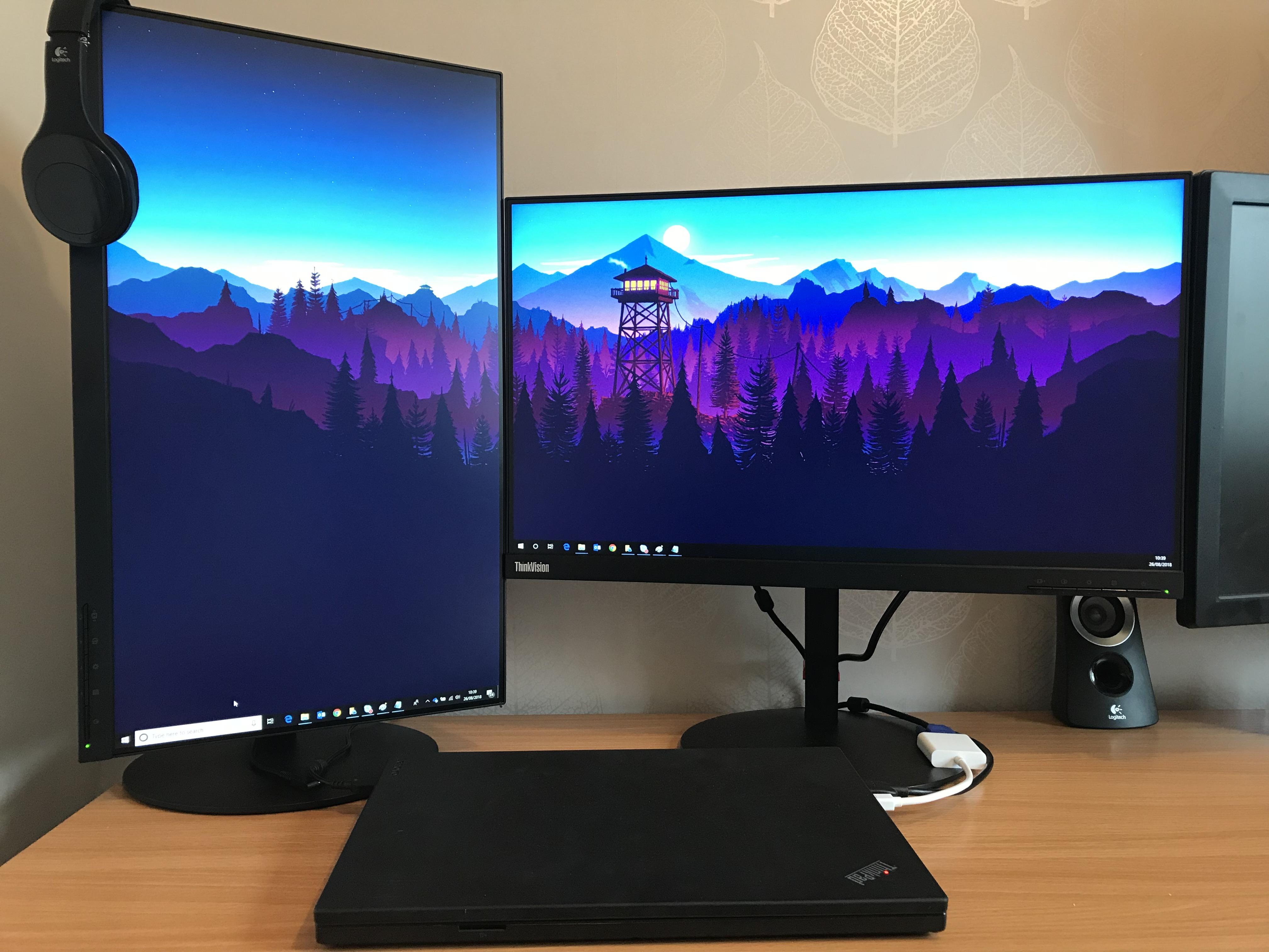 My Dual 32 4k Monitor Setup Dual Monitor Wallpaper Gaming Room Setup Desk Setup