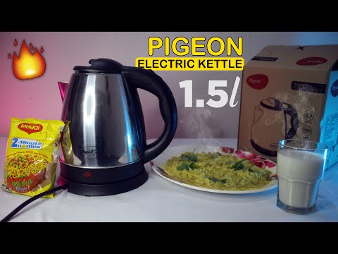 Pigeon Amaze Plus 1.5L Electric Kettle Make Maggi, Boil Milk, Unboxing, Review, Demo, How to Use