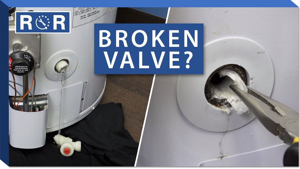 How To Remove A Broken Plastic Drain Valve Repair And Replace Youtube