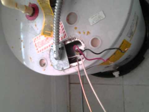 Hooking Up 220v To A Water Heater Wmv Youtube