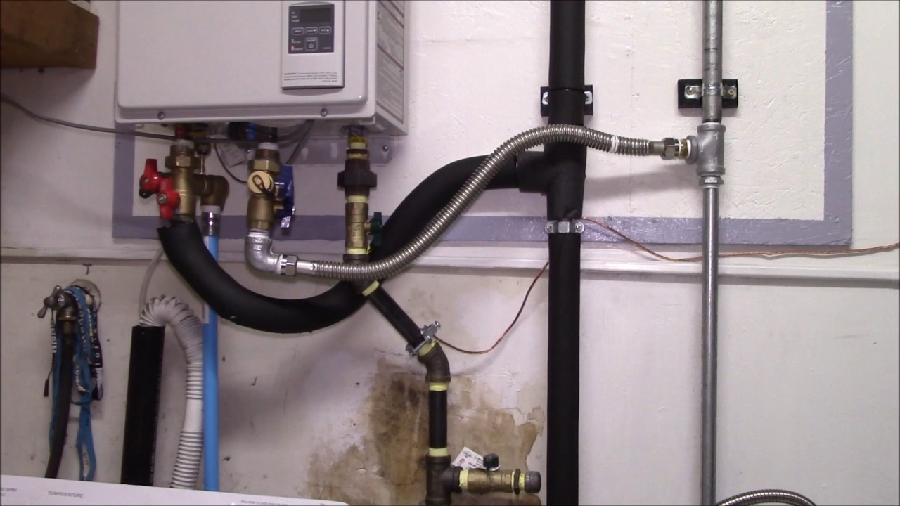 Tankless Water Heater Install Insulation Bonding And Gfci Youtube