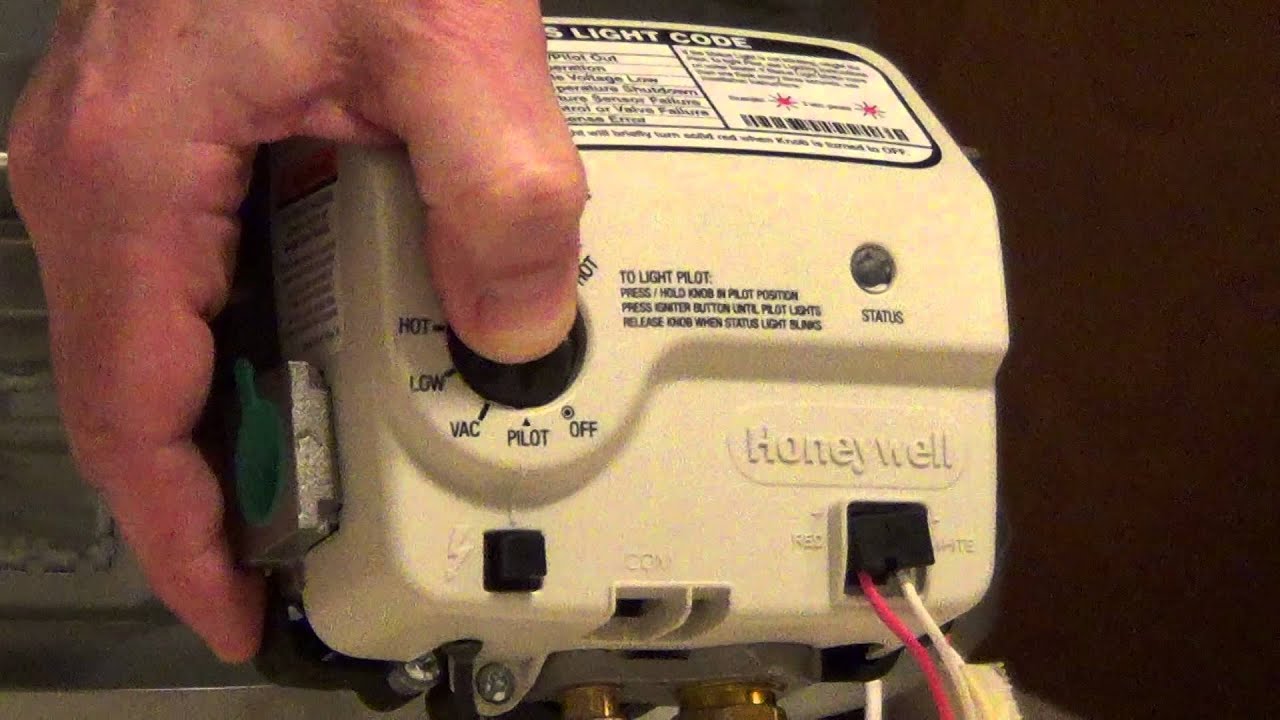 How To Light A Water Heater Honeywell Electronic Gas Control