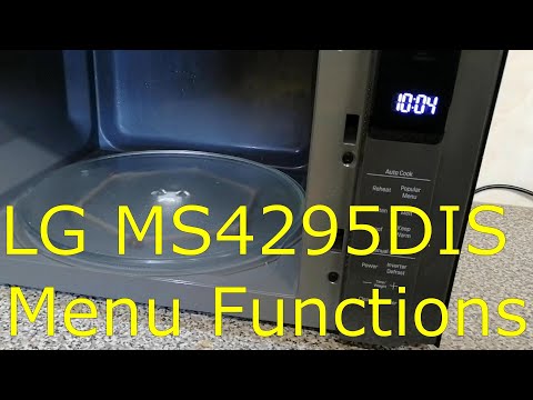 Microwave LG MS4295DIS Menu Functions