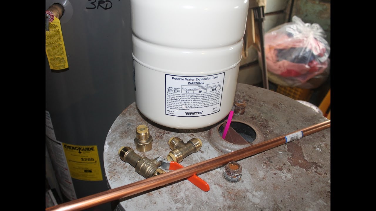 Diy How To Install An Expansion Tank On A Hot Water Heater And
