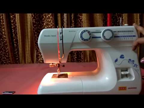Usha janome wonder stitch machine demo in easy way.