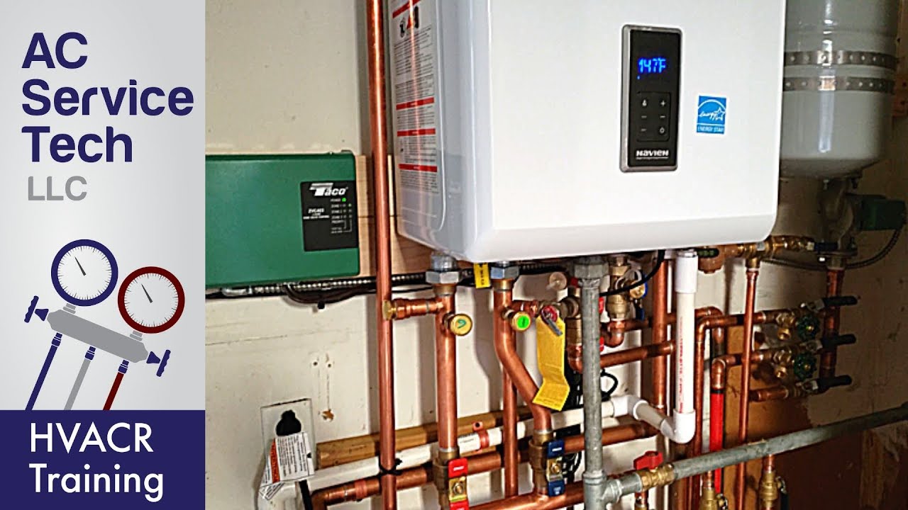Installation Of A Tankless Boiler Water Heater Youtube
