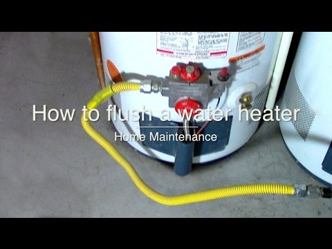 How To Clean Flush And Drain Sediment From A Water Heater Youtube