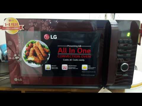 how to use LG 32 liter convection microwave model MC3286BRUM full demo
