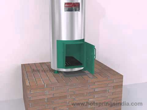 Fire Wood Water Heater By Hot Springs Youtube
