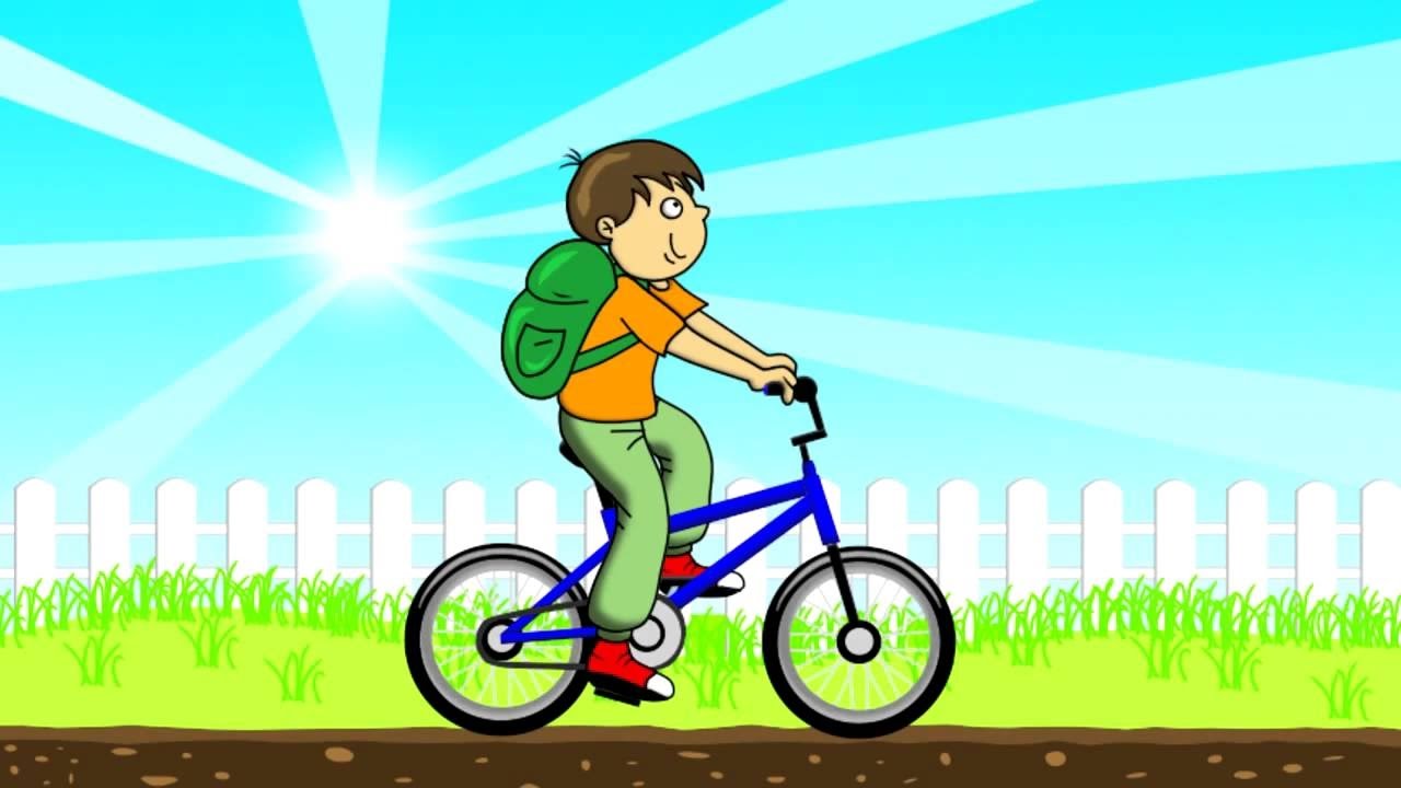 Animasi Orang Naik Sepeda