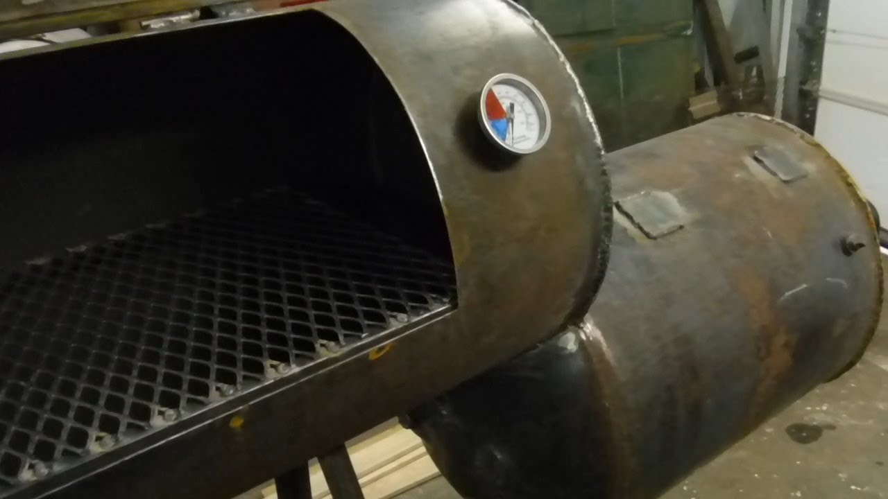 Old Water Heater Converted To Offset Smoker Youtube