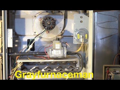 Flame Rollout From A Blocked Heat Exchanger Gas Furnace Youtube