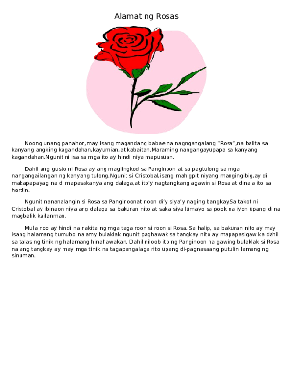 Ang Alamat Ng Rosas – Otosection