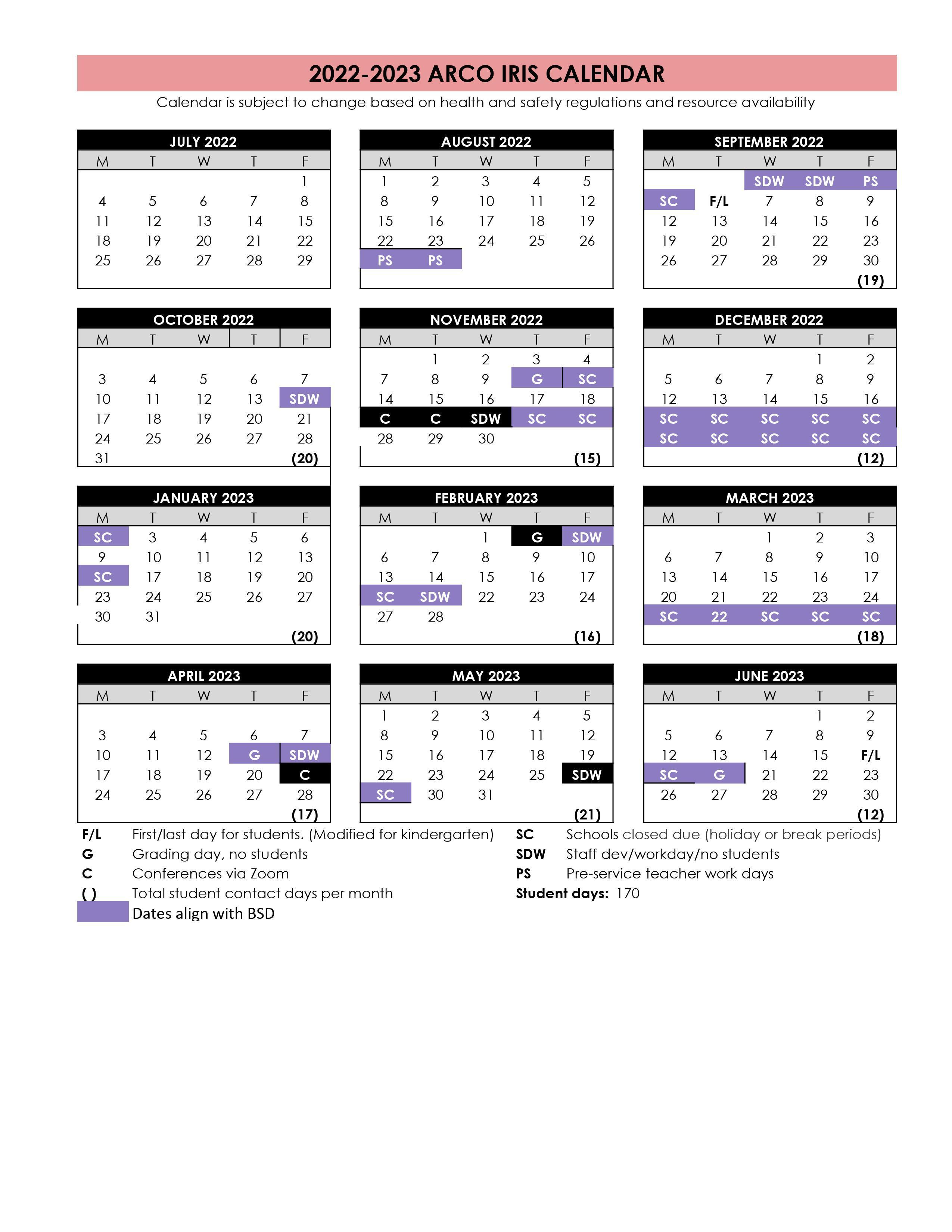 4J School Calendar 21 22 4j School Calendar 202324 Blank Calendar 202324