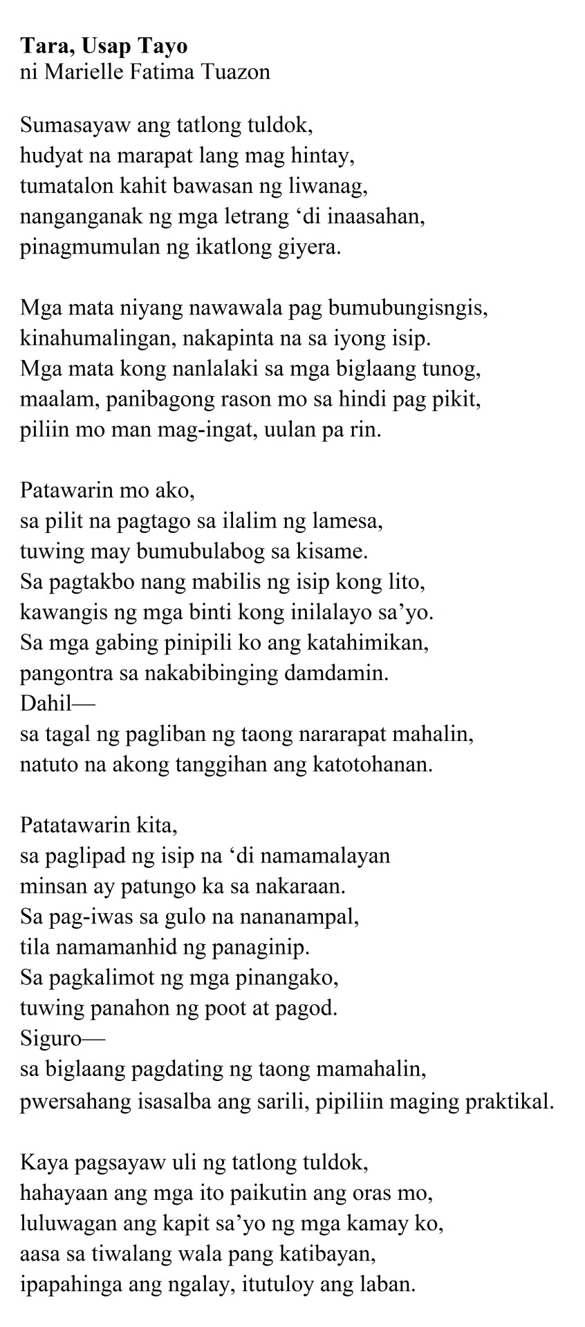 Pagmamahal Sa Bayan Spoken Word Poetry About Filipino Culture – Otosection