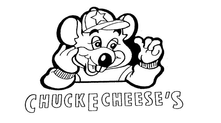 Chuck E Cheeses Logo Black And White Chuck E Cheese Coloring Page ...