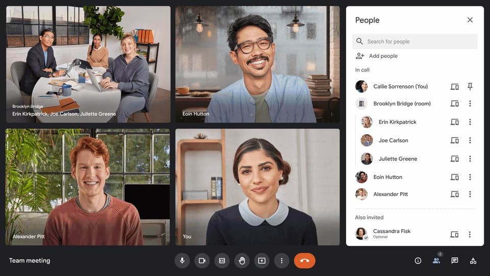 Google Meet quick action menu lets you quickly access video filters
