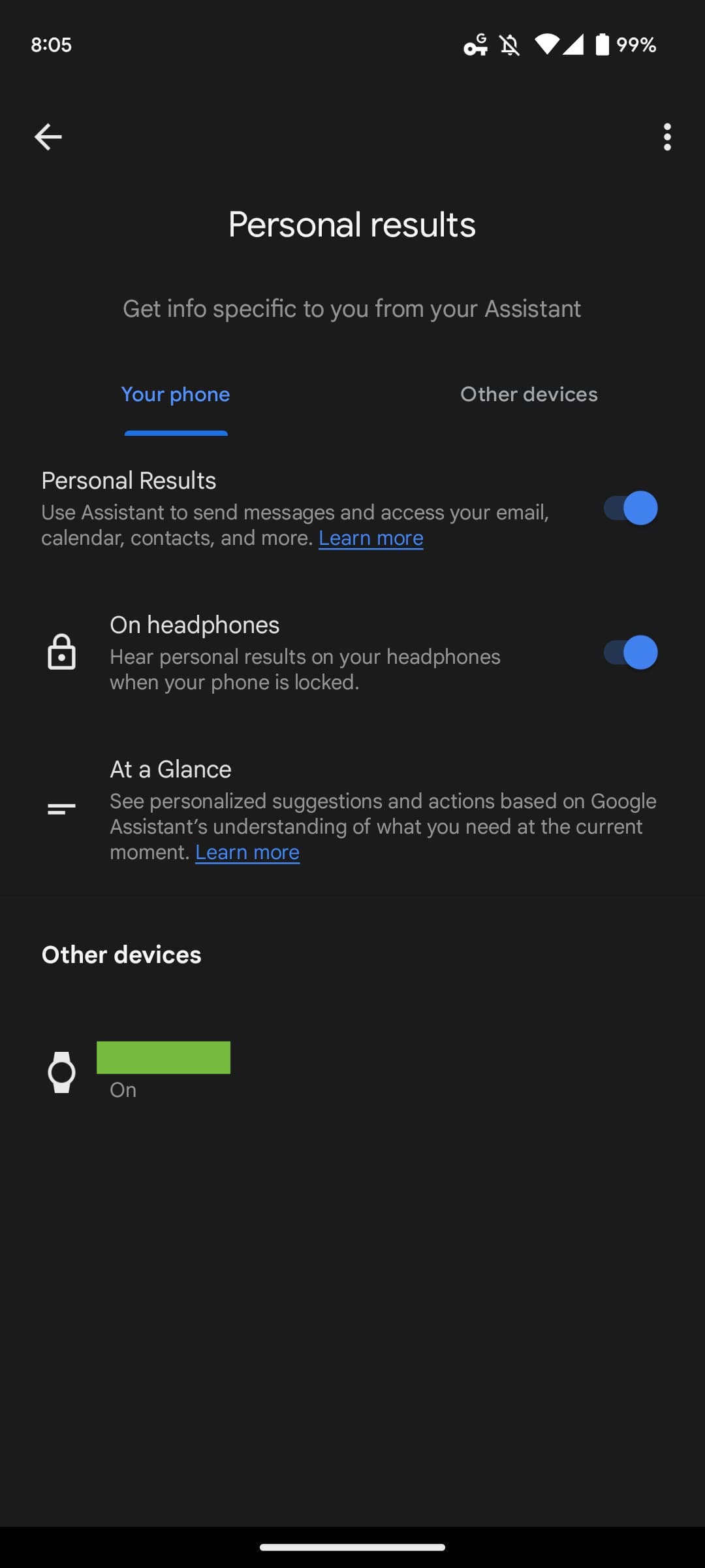Google updating bluetooth settings for using assistant