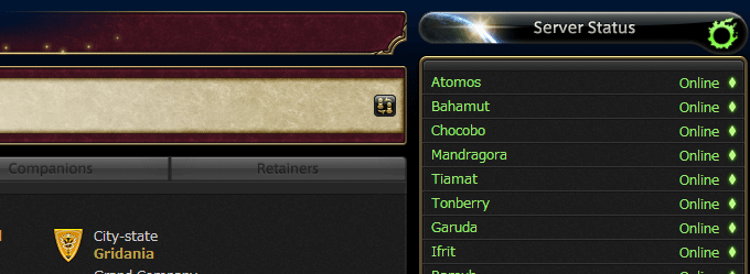 Ffxiv Server Status Fixed Humor Accomp Me