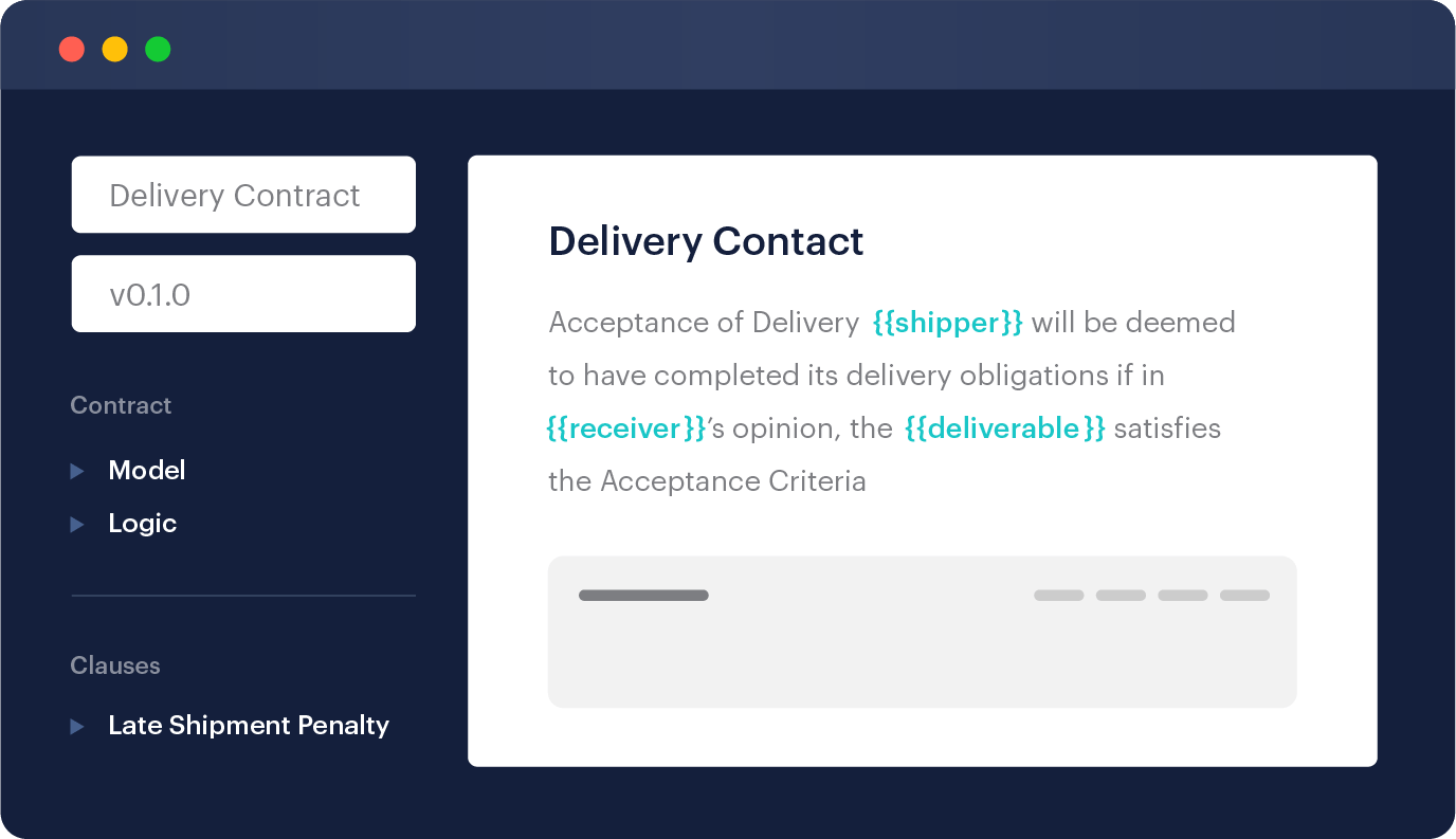 Template Studio User Interface