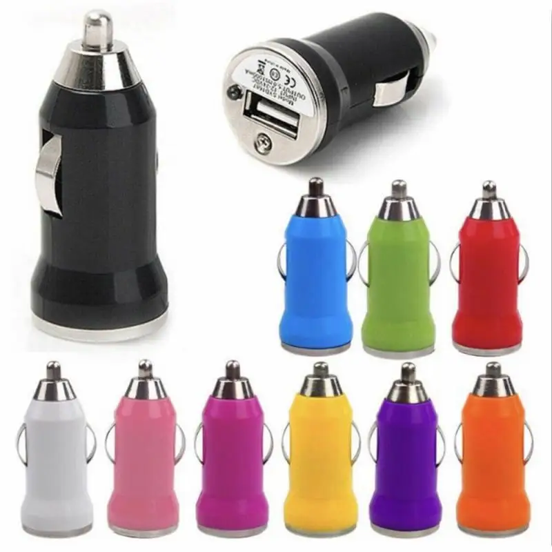 USB Car Charger Cigarette Lighter DC Power Charging Adapter Portable Phone Charger Auto Interior Accessories for Iphone Xiaomi